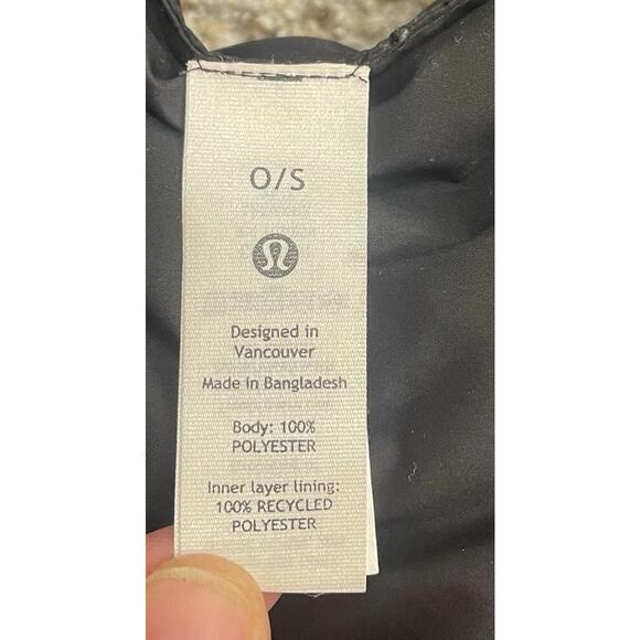 Lululemon 54x11 inches Black Snap Down Puffer Wonder Puff Scarf-U - Picture 5 of 13